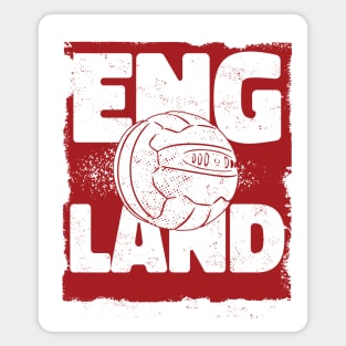 Vintage English Football // Retro England Soccer Magnet